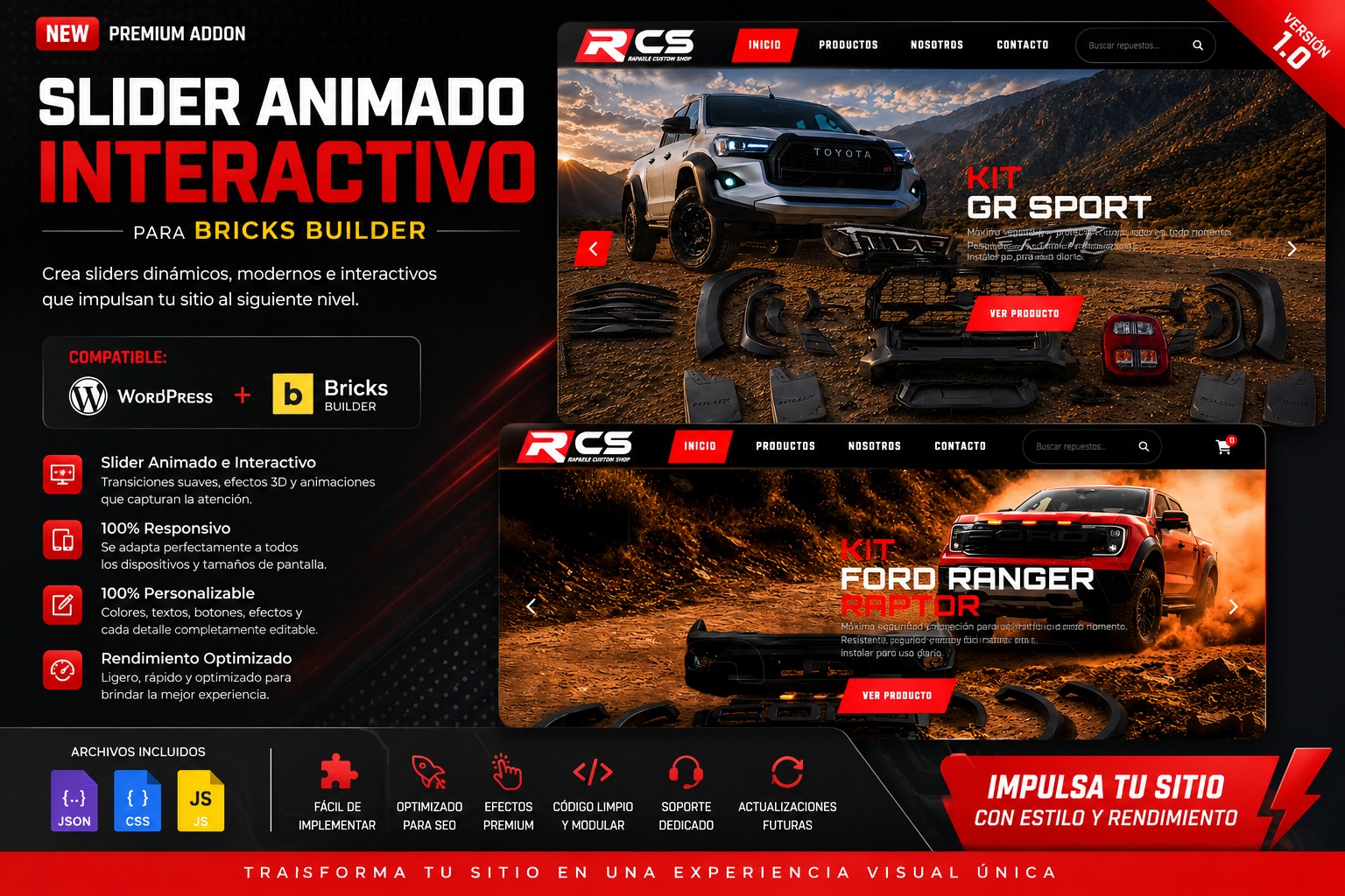 Slider Car interactivo